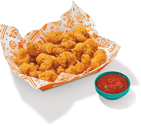 1/4 lb Popcorn Shrimp Combo 