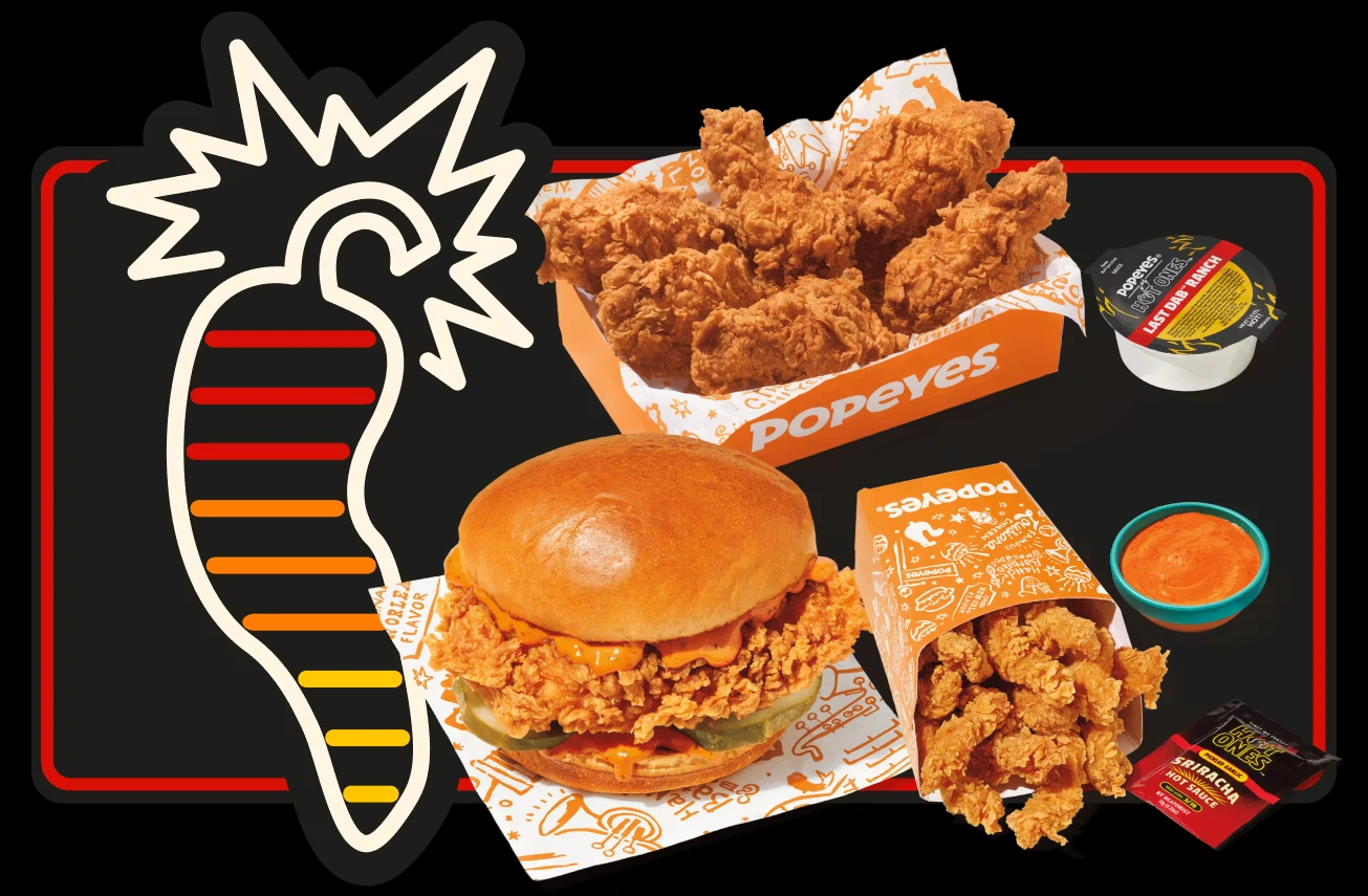 Popeyes hot once bundle