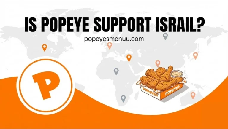 Popeyes support Israel