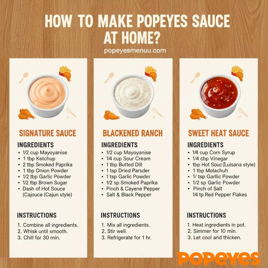 How to make Popeyes sauce at home