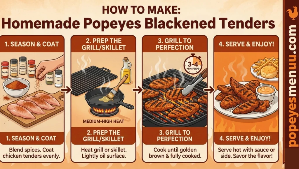Popeyes blackened tenders Recipe