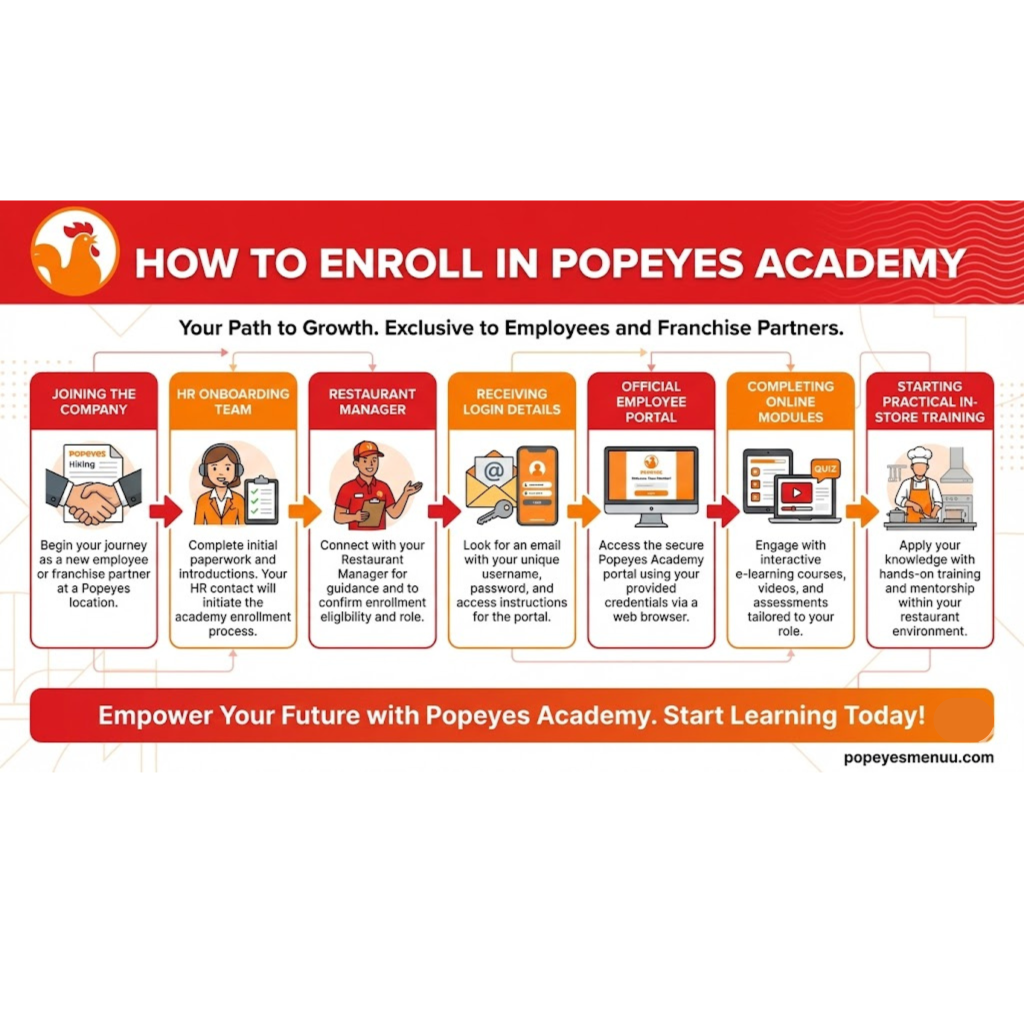 Popeyes Academy Training 2026 | Signup, Login All Procedure 2 How to Enroll in Popeyes Academy