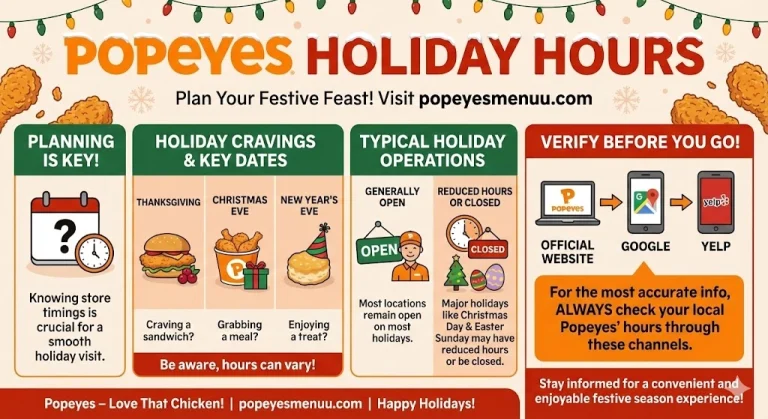 Popeyes Holiday Hours