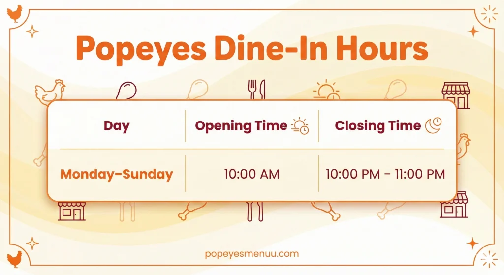Popeyes Hours