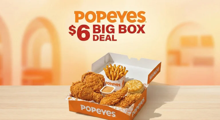 popeyes $6 big box​ deal
